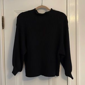 Line & Dot Sweater - Black - Size Medium